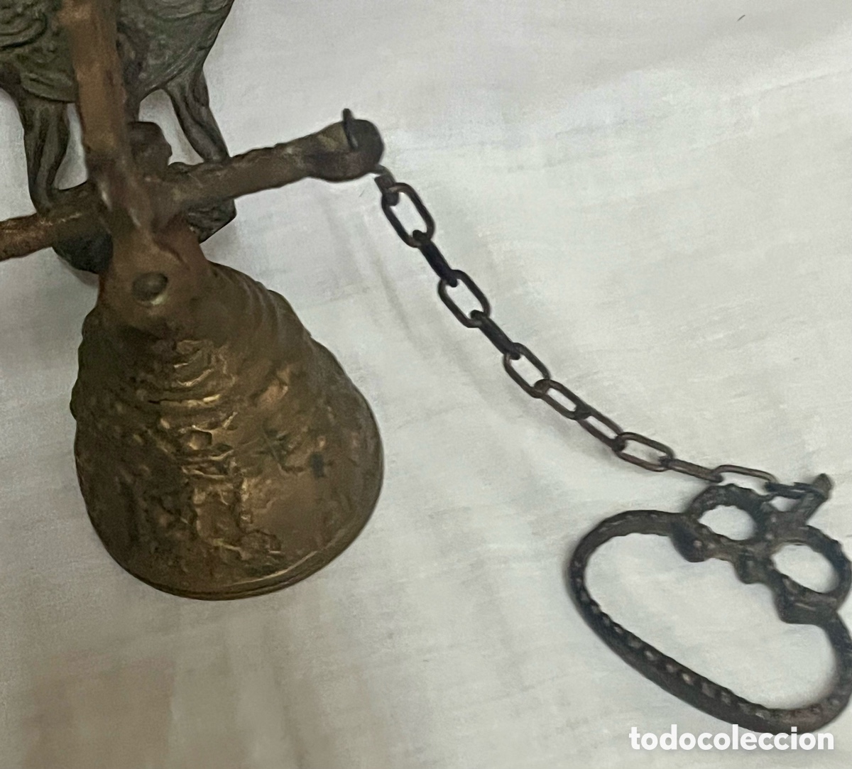 Antig&uuml;edades: TIMBRE DE MONASTERIO DE BRONCE DEL SIGLO XIX - Foto 16