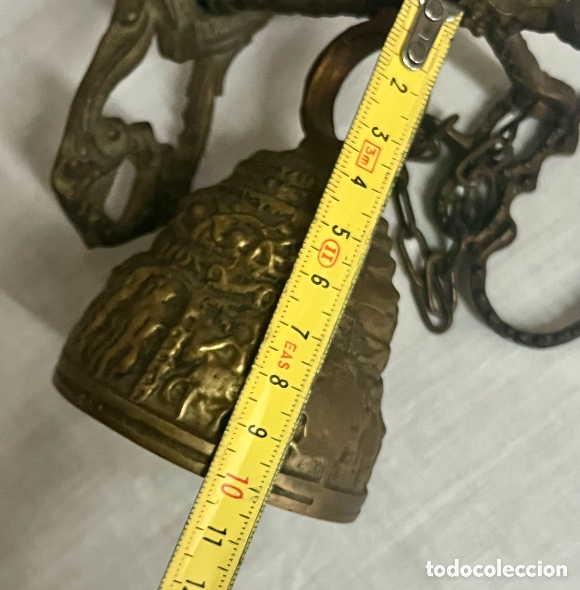 Antig&uuml;edades: TIMBRE DE MONASTERIO DE BRONCE DEL SIGLO XIX - Foto 18