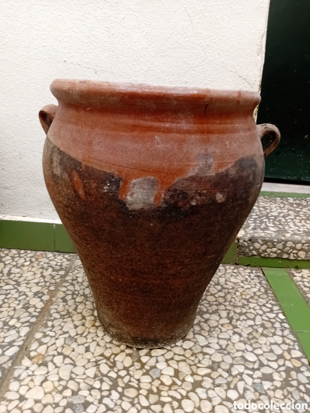Antig&uuml;edades: ANTIGUA TINAJA DE BARRO. - Foto 2
