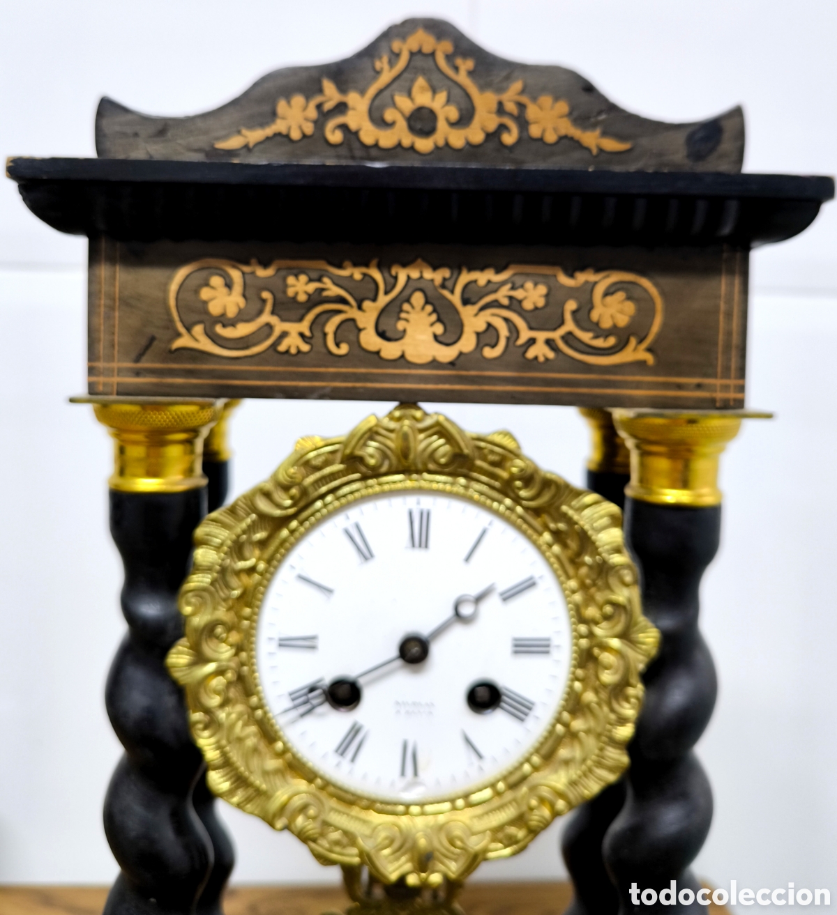 Antig&uuml;edades: RELOJ P&Eacute;NDULO SIGLO XIX FUNCIONANDO - Foto 9