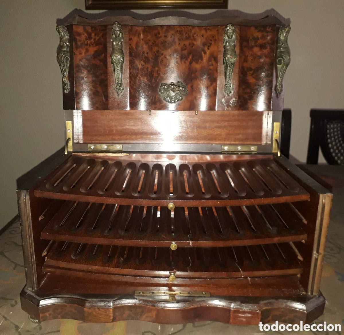 Antig&uuml;edades: Caja de cigarros S. XIX - Foto 2