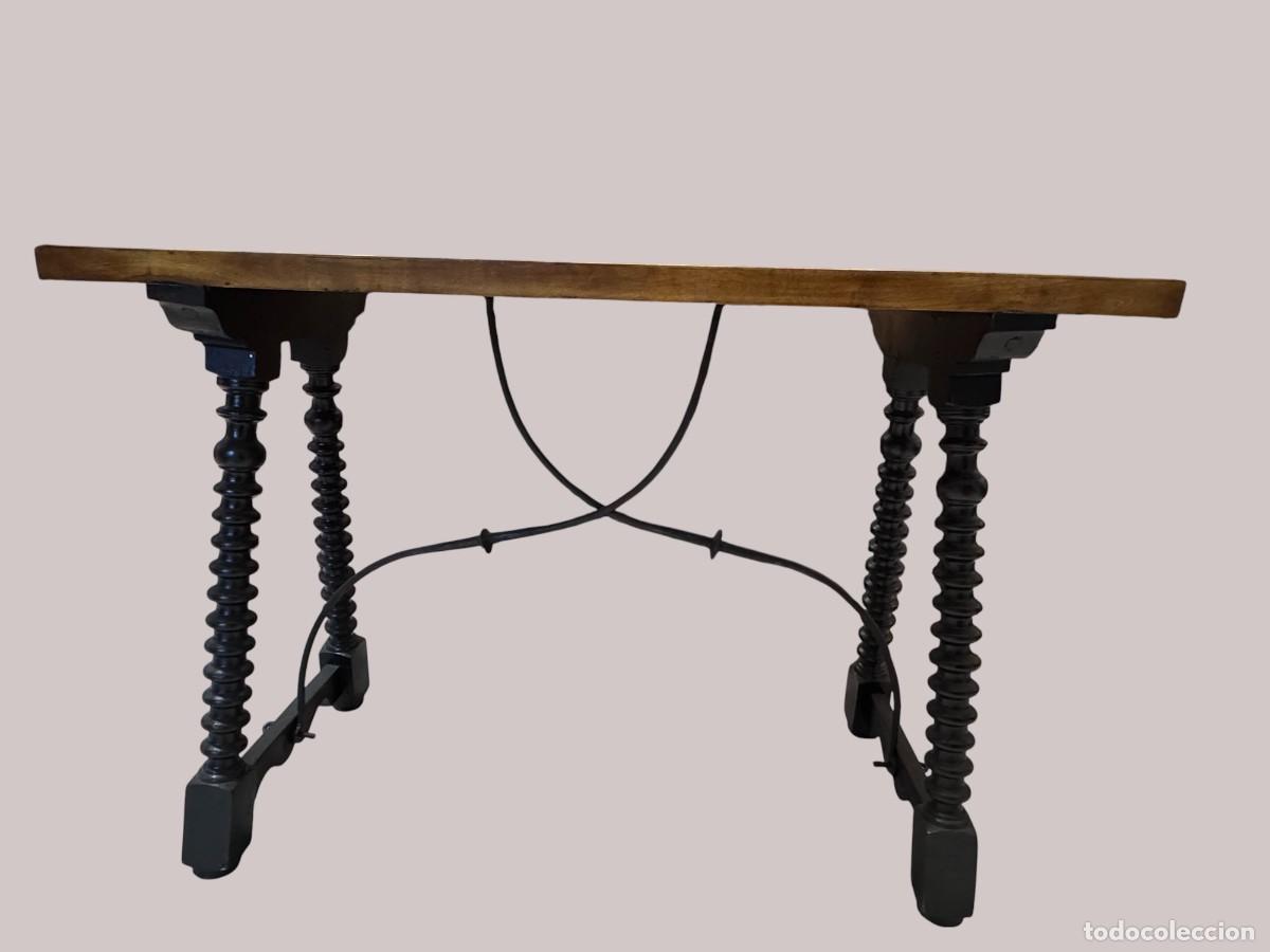 Antig&uuml;edades: MESA DE BARGUE&Ntilde;O CON TARACEA - Foto 4