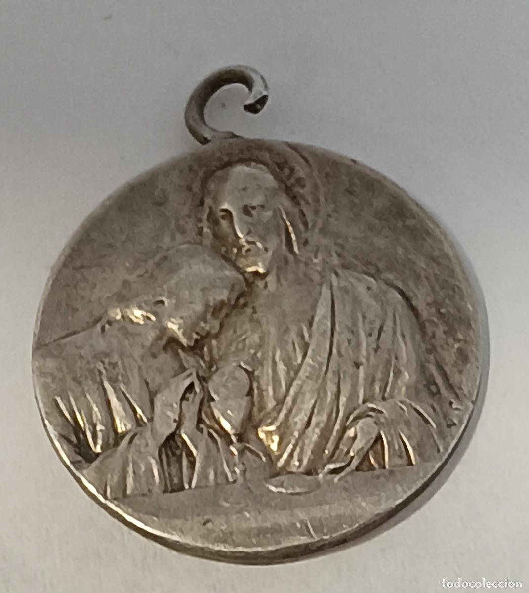 Antig&uuml;edades: MEDALLA DE PLATA DE PRIMERA COMUNION (BLM) - Foto 1