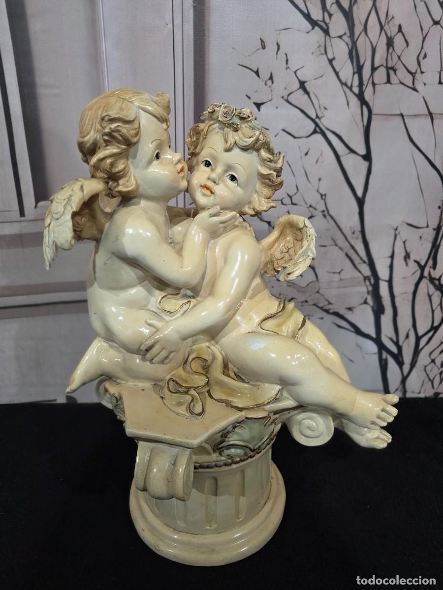 Antig&uuml;edades: Figura de querubines o angelitos - Foto 1