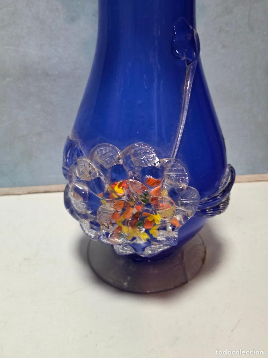 Antig&uuml;edades: jarron de cristal de colores - Foto 3