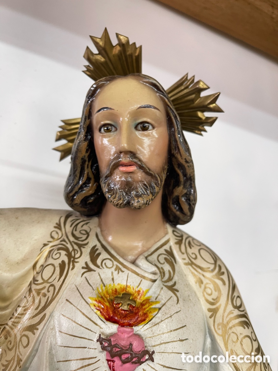 Antig&uuml;edades: Sagrado Corazon / El amigo que nunca falla! 65cms - Foto 7