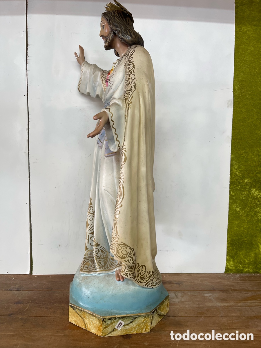 Antig&uuml;edades: Sagrado Corazon / El amigo que nunca falla! 65cms - Foto 8