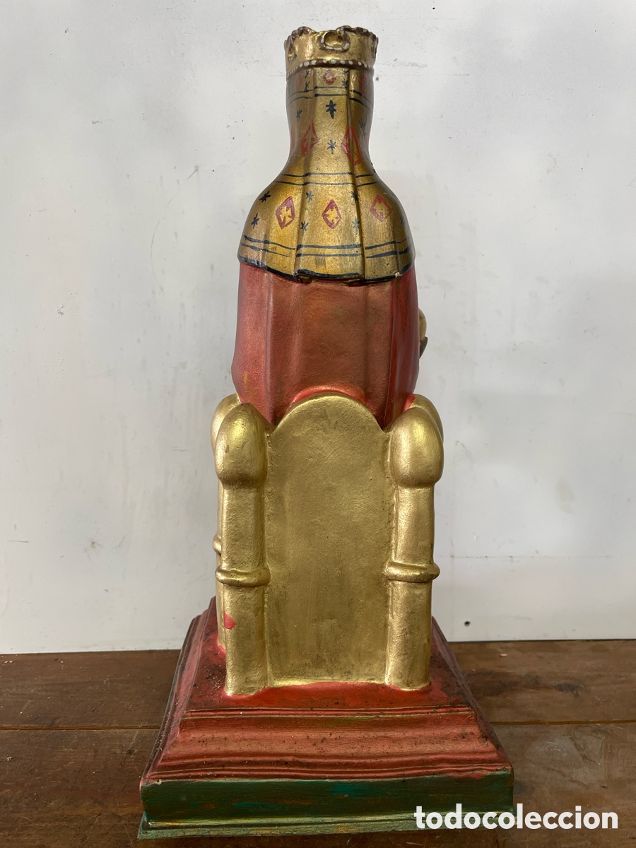 Antig&uuml;edades: Virgen de Montserrat / La moreneta 40cms - Foto 3