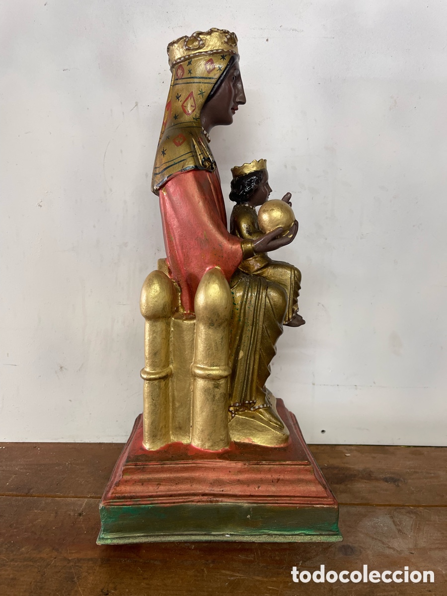 Antig&uuml;edades: Virgen de Montserrat / La moreneta 40cms - Foto 7