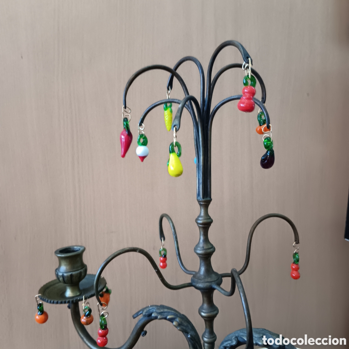 Antig&uuml;edades: Candelabro de bronce - Foto 3