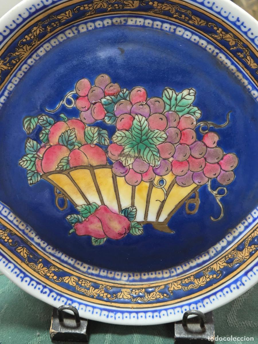 Antig&uuml;edades: bandeja de ceramica oriental - Foto 2
