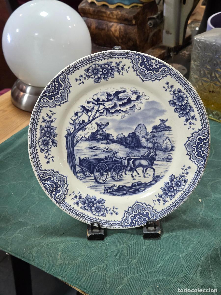 Antig&uuml;edades: plato de ceramica vintage - Foto 1