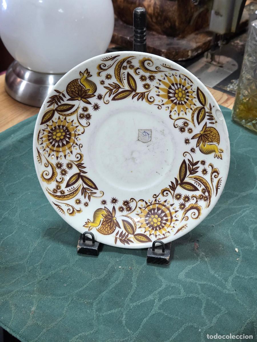 Antig&uuml;edades: plato de postre de ceramica - Foto 1