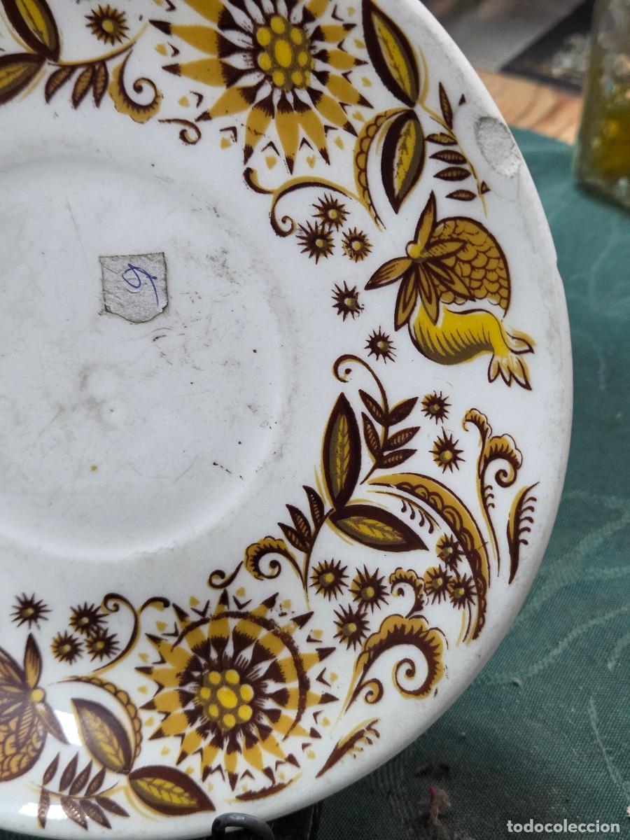 Antig&uuml;edades: plato de postre de ceramica - Foto 3