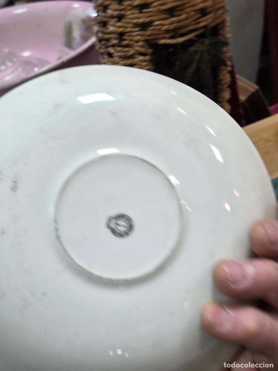 Antig&uuml;edades: plato de postre de ceramica - Foto 4