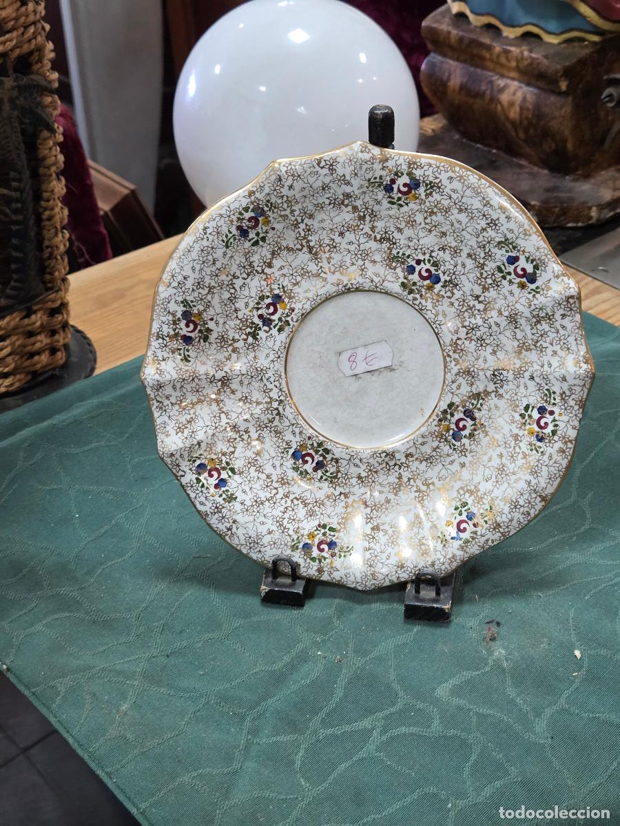 Antig&uuml;edades: plato de postre de ceramica - Foto 1