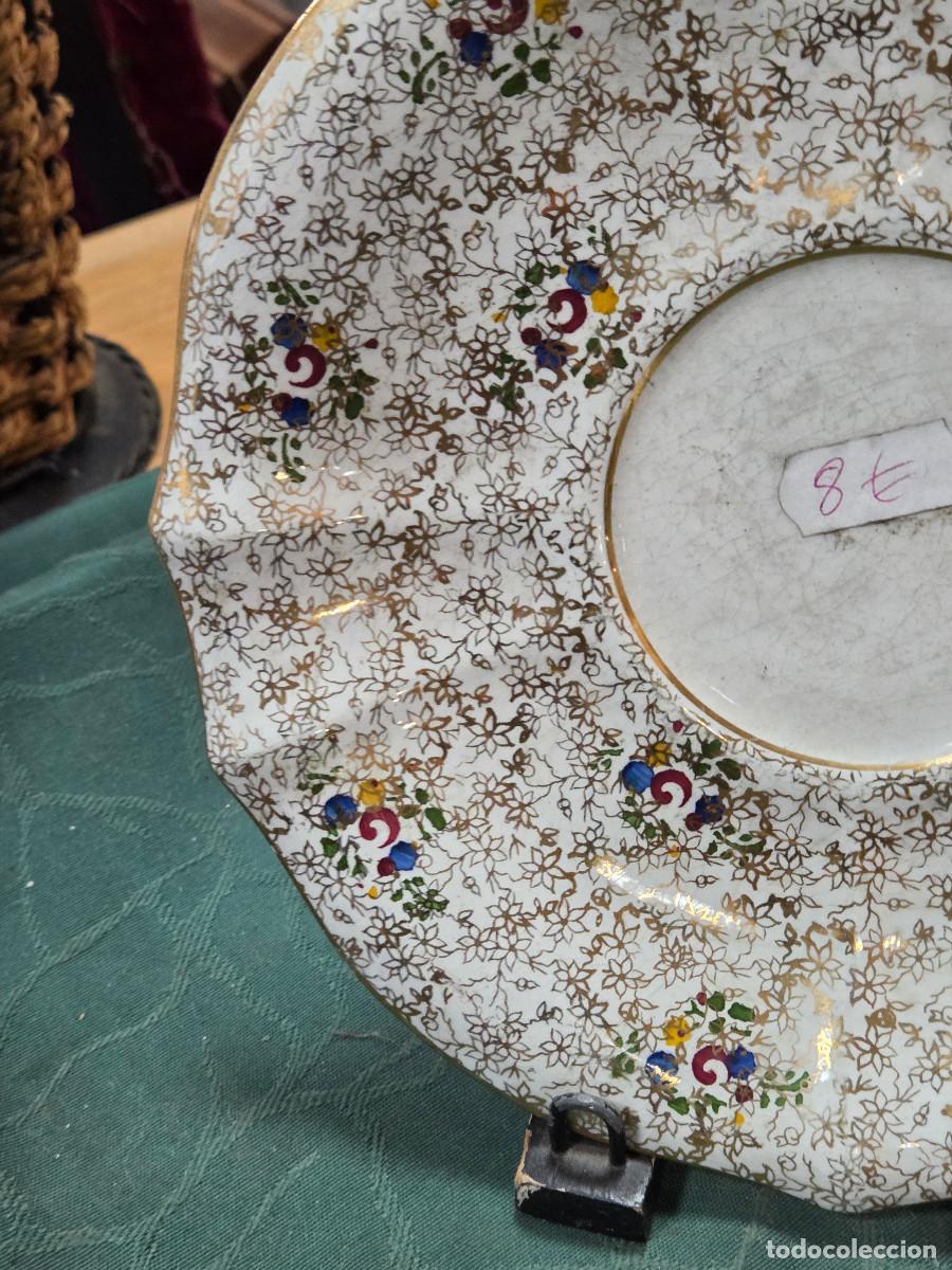 Antig&uuml;edades: plato de postre de ceramica - Foto 3