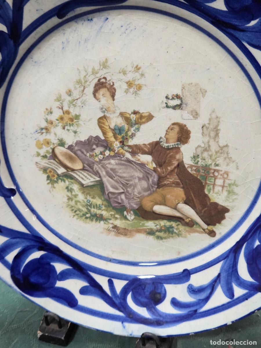 Antig&uuml;edades: plato de ceramica hondo - Foto 3