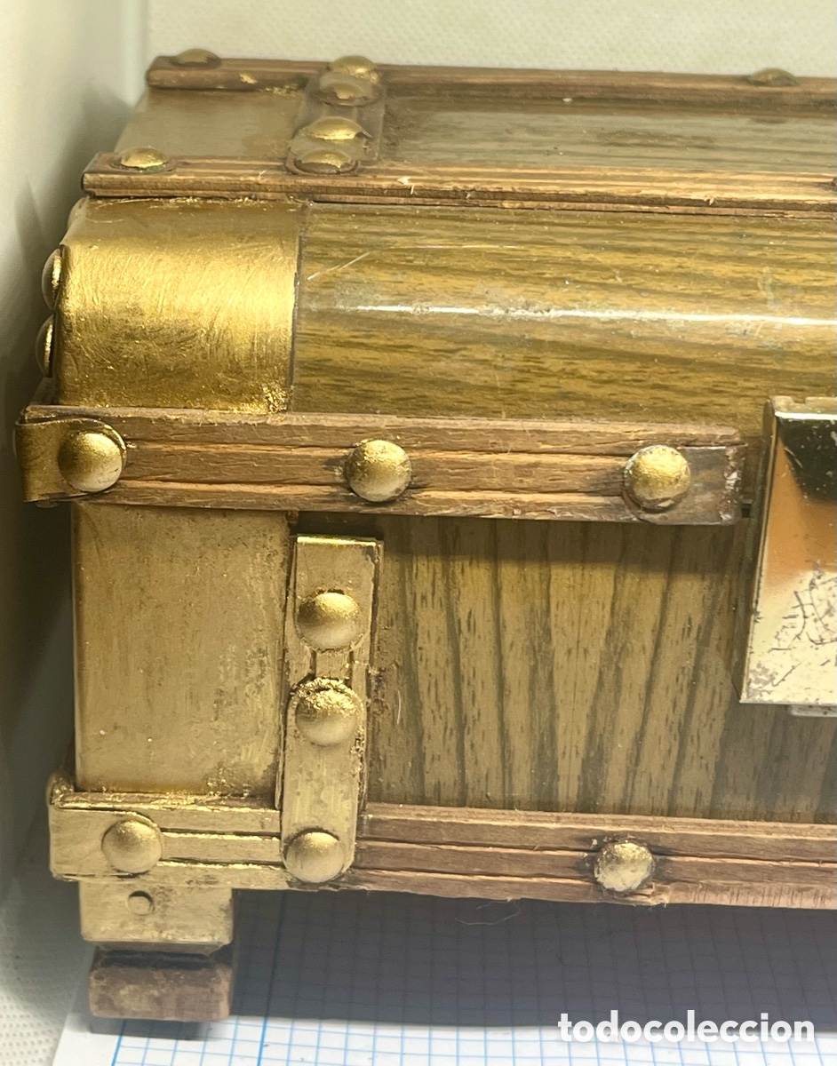 Antig&uuml;edades: CAJA -BA&Uacute;L MUSICAL ANTIGUO - Foto 2