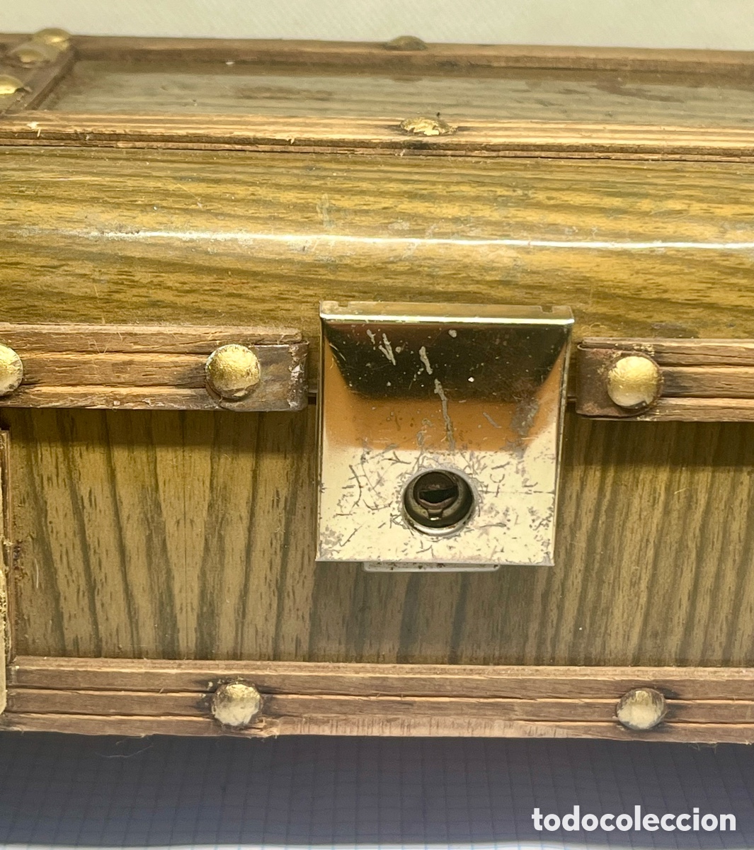Antig&uuml;edades: CAJA -BA&Uacute;L MUSICAL ANTIGUO - Foto 3