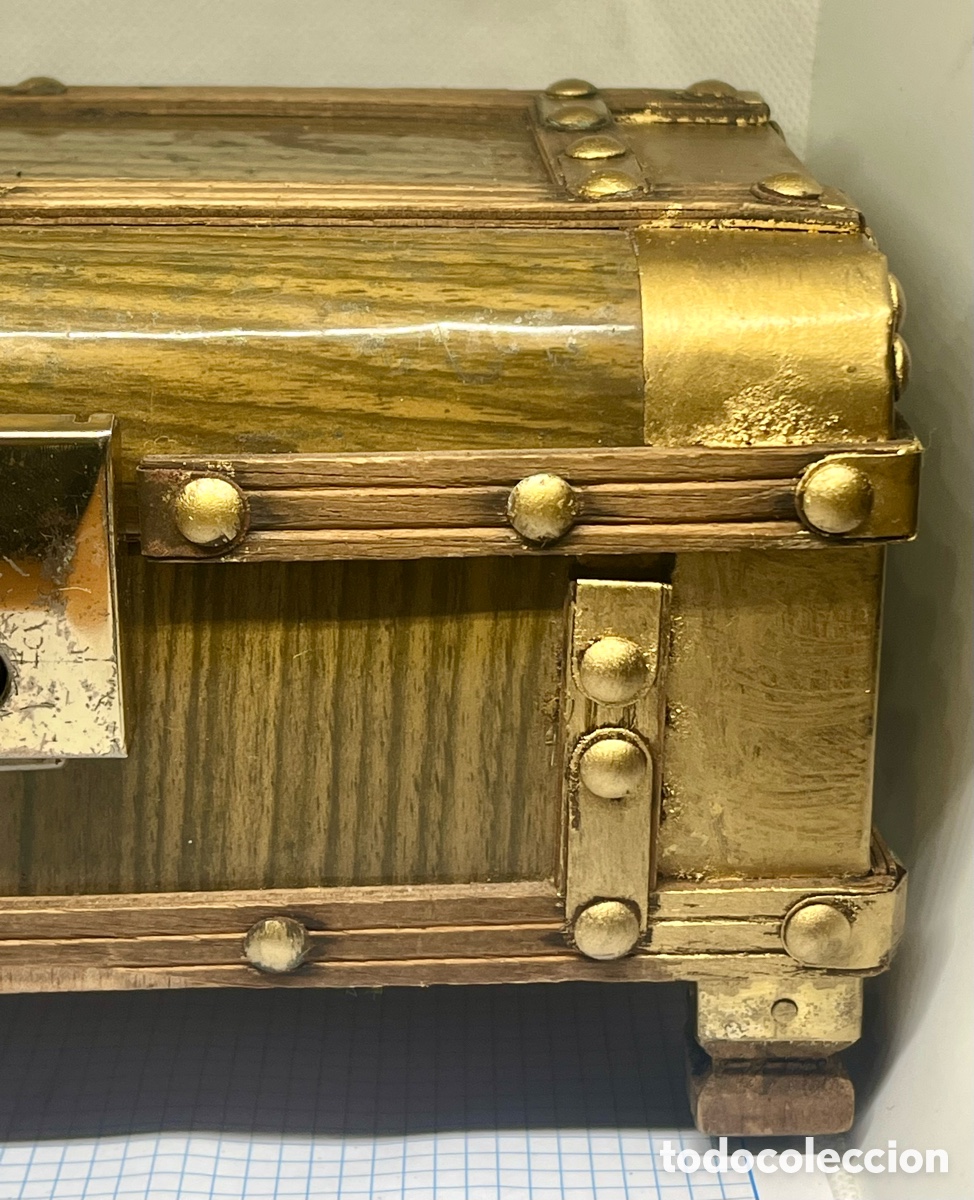 Antig&uuml;edades: CAJA -BA&Uacute;L MUSICAL ANTIGUO - Foto 4