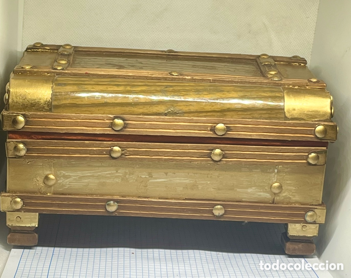 Antig&uuml;edades: CAJA -BA&Uacute;L MUSICAL ANTIGUO - Foto 6