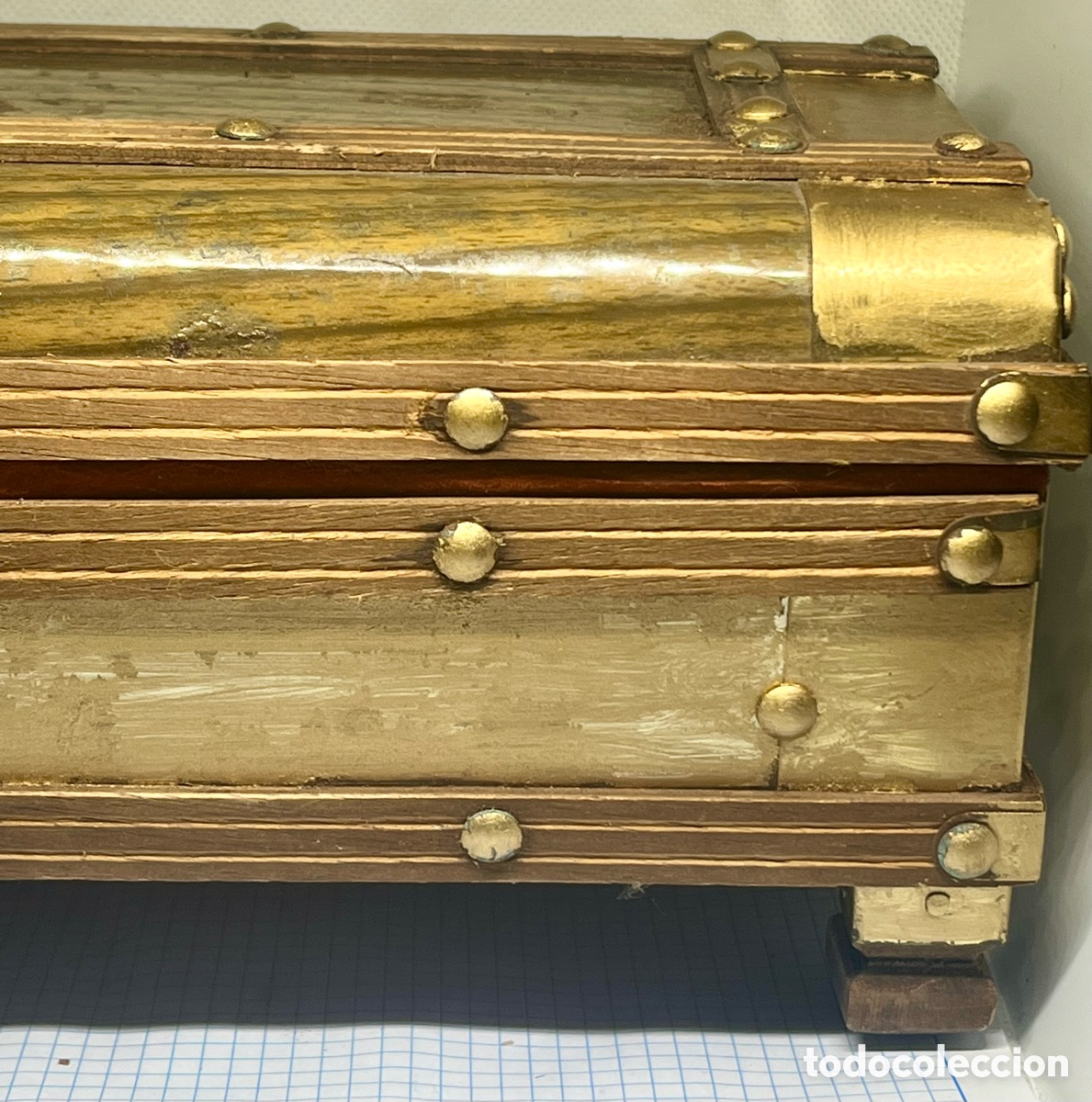Antig&uuml;edades: CAJA -BA&Uacute;L MUSICAL ANTIGUO - Foto 8