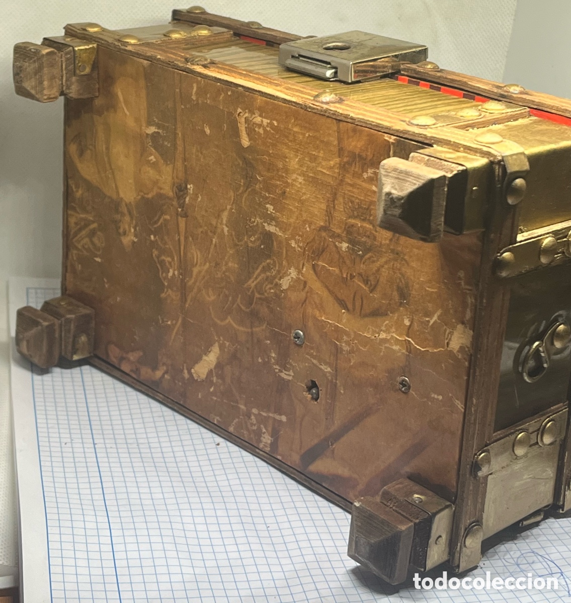 Antig&uuml;edades: CAJA -BA&Uacute;L MUSICAL ANTIGUO - Foto 10