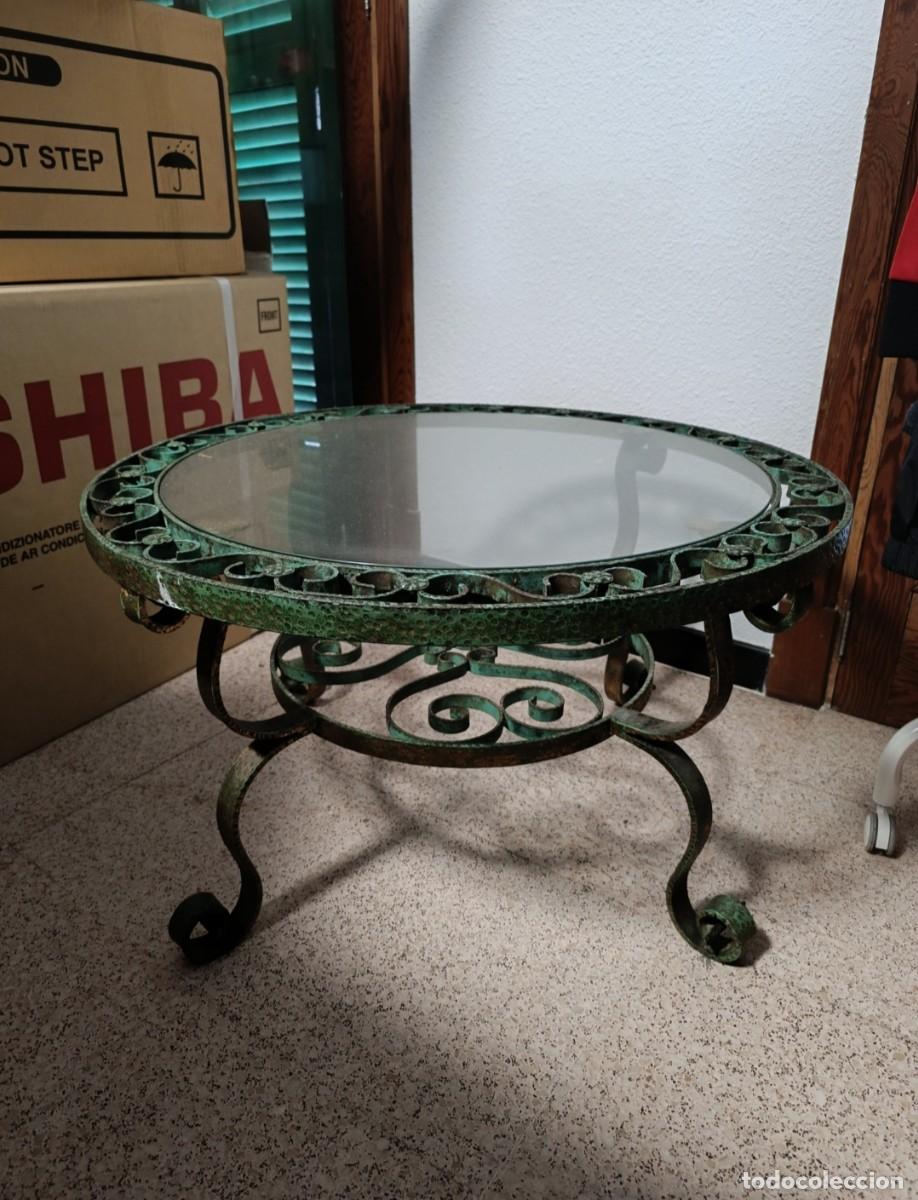 Antig&uuml;edades: Mesa de hierro forjado - Foto 2