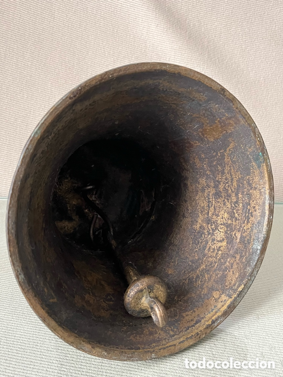 Antig&uuml;edades: Gran Campana de bronce antigua - Foto 4