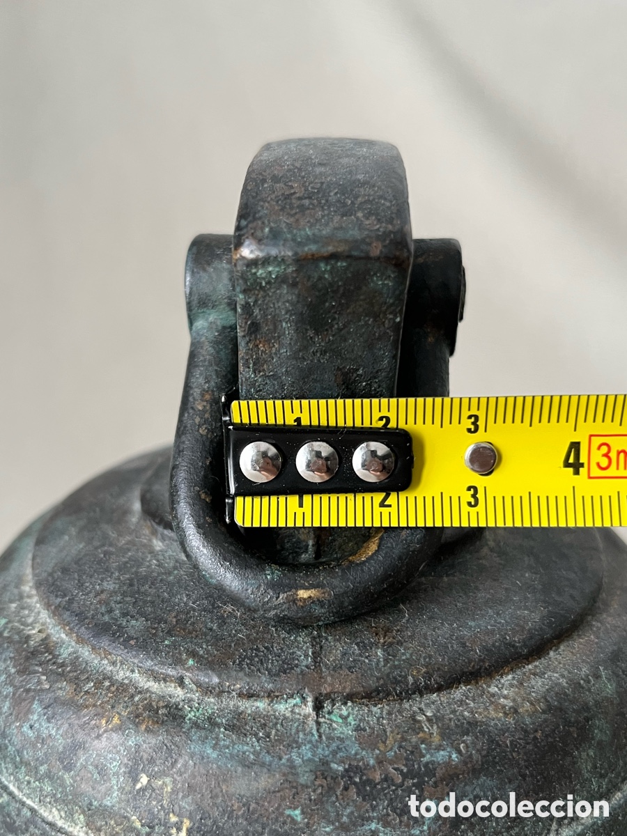 Antig&uuml;edades: Gran Campana de bronce antigua - Foto 9