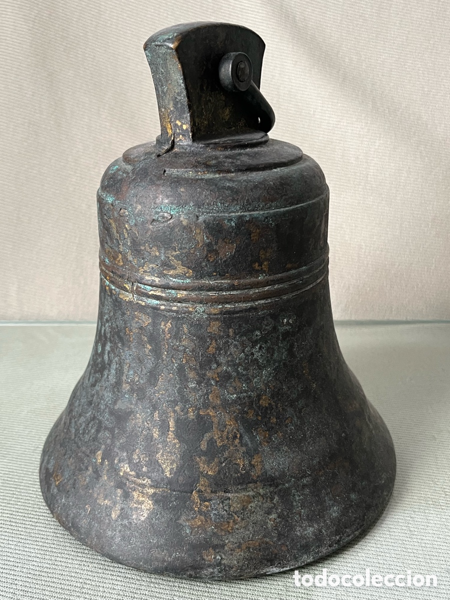 Antig&uuml;edades: Gran Campana de bronce antigua - Foto 10