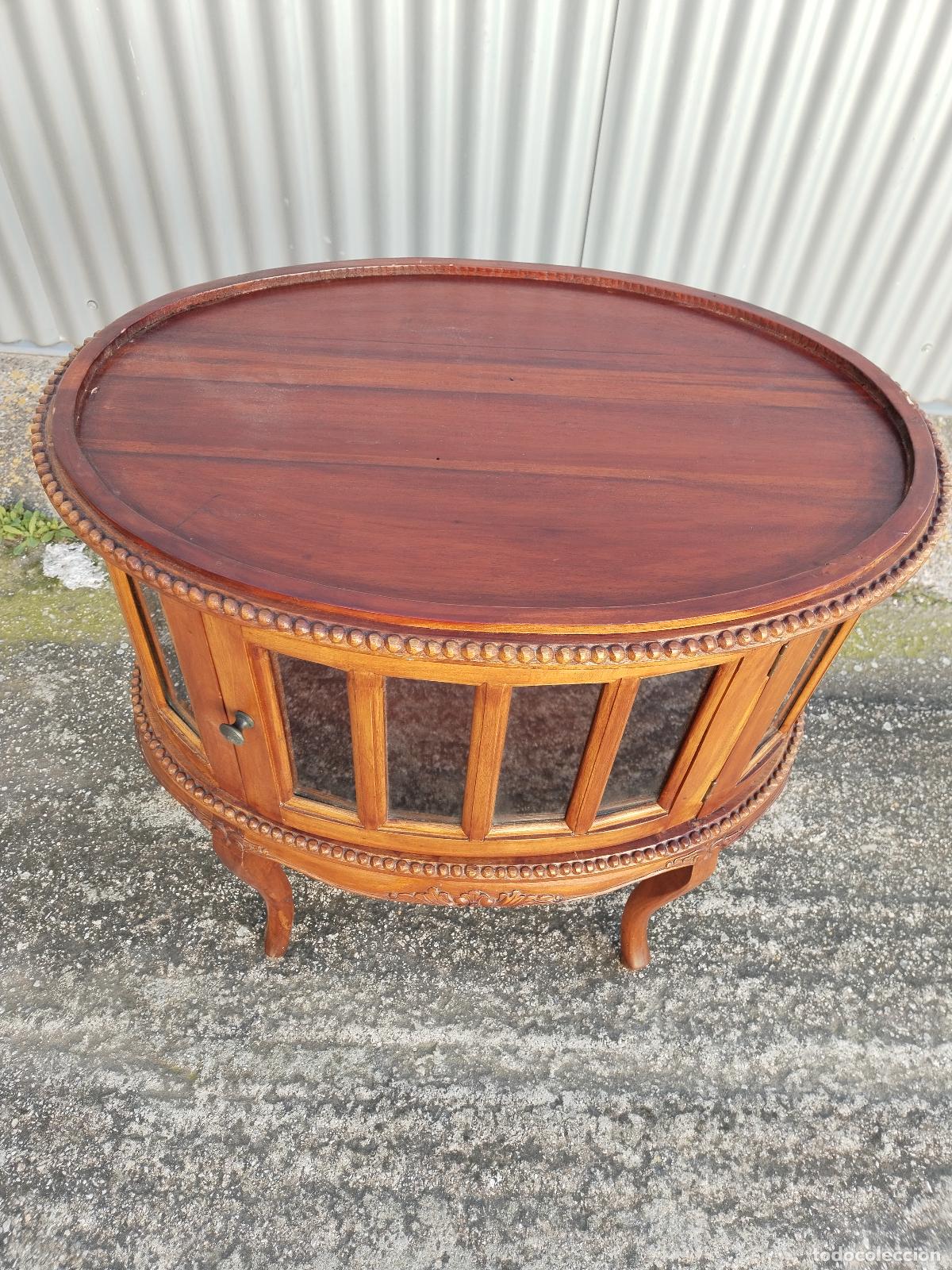 Antig&uuml;edades: mueble vitrina licorera de 2 puertas - Foto 3