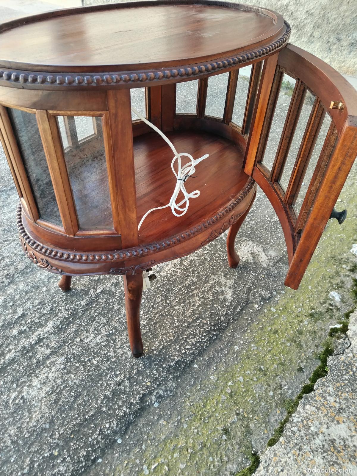 Antig&uuml;edades: mueble vitrina licorera de 2 puertas - Foto 4