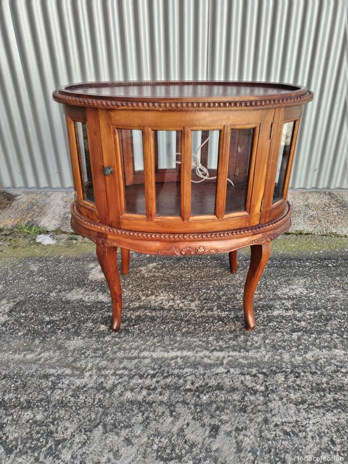 Antig&uuml;edades: mueble vitrina licorera de 2 puertas - Foto 8