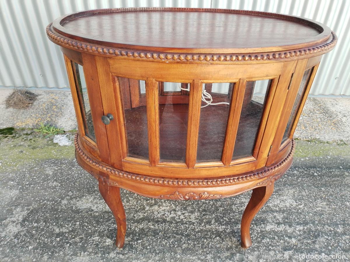 Antig&uuml;edades: mueble vitrina licorera de 2 puertas - Foto 9