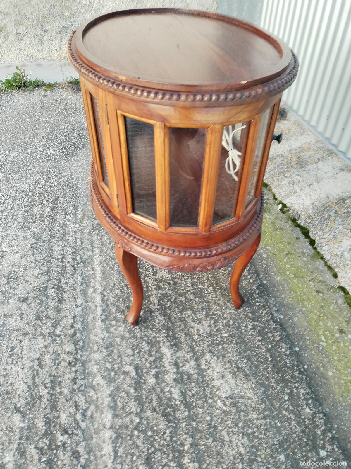 Antig&uuml;edades: mueble vitrina licorera de 2 puertas - Foto 12
