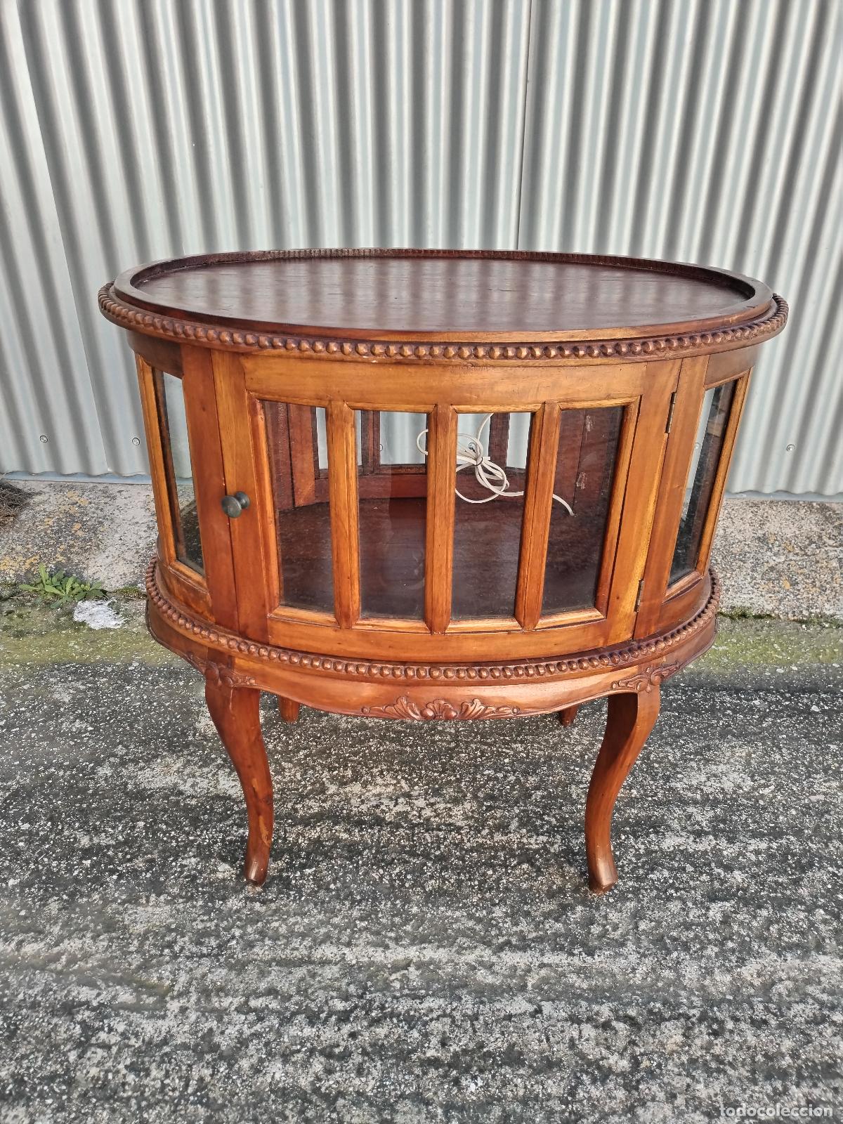 Antig&uuml;edades: mueble vitrina licorera de 2 puertas - Foto 13