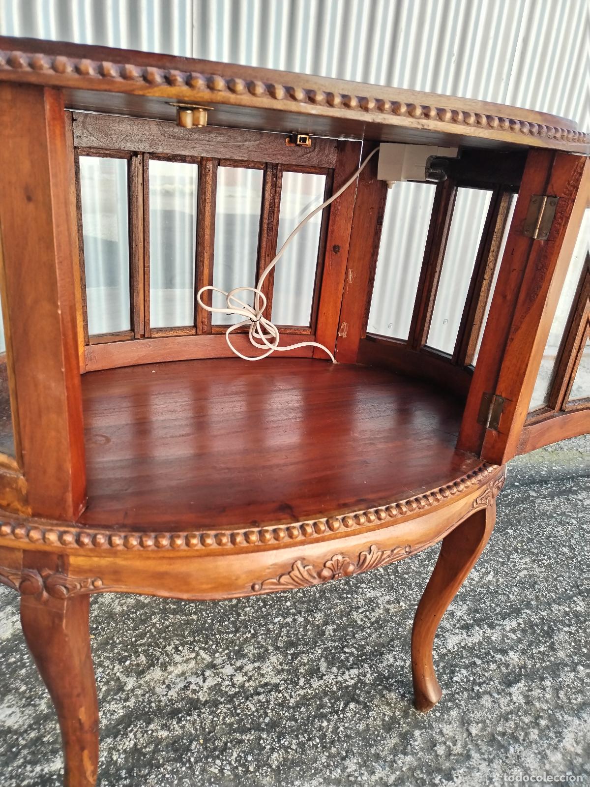 Antig&uuml;edades: mueble vitrina licorera de 2 puertas - Foto 14