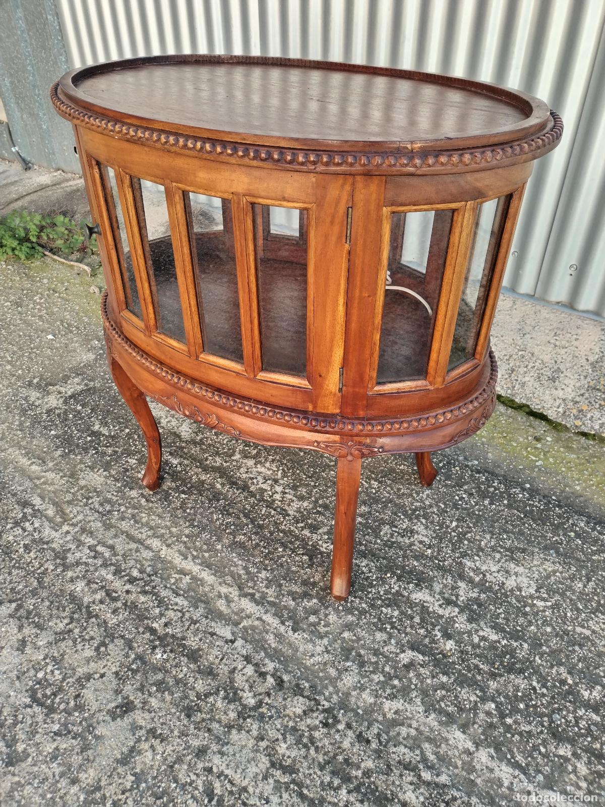 Antig&uuml;edades: mueble vitrina licorera de 2 puertas - Foto 16
