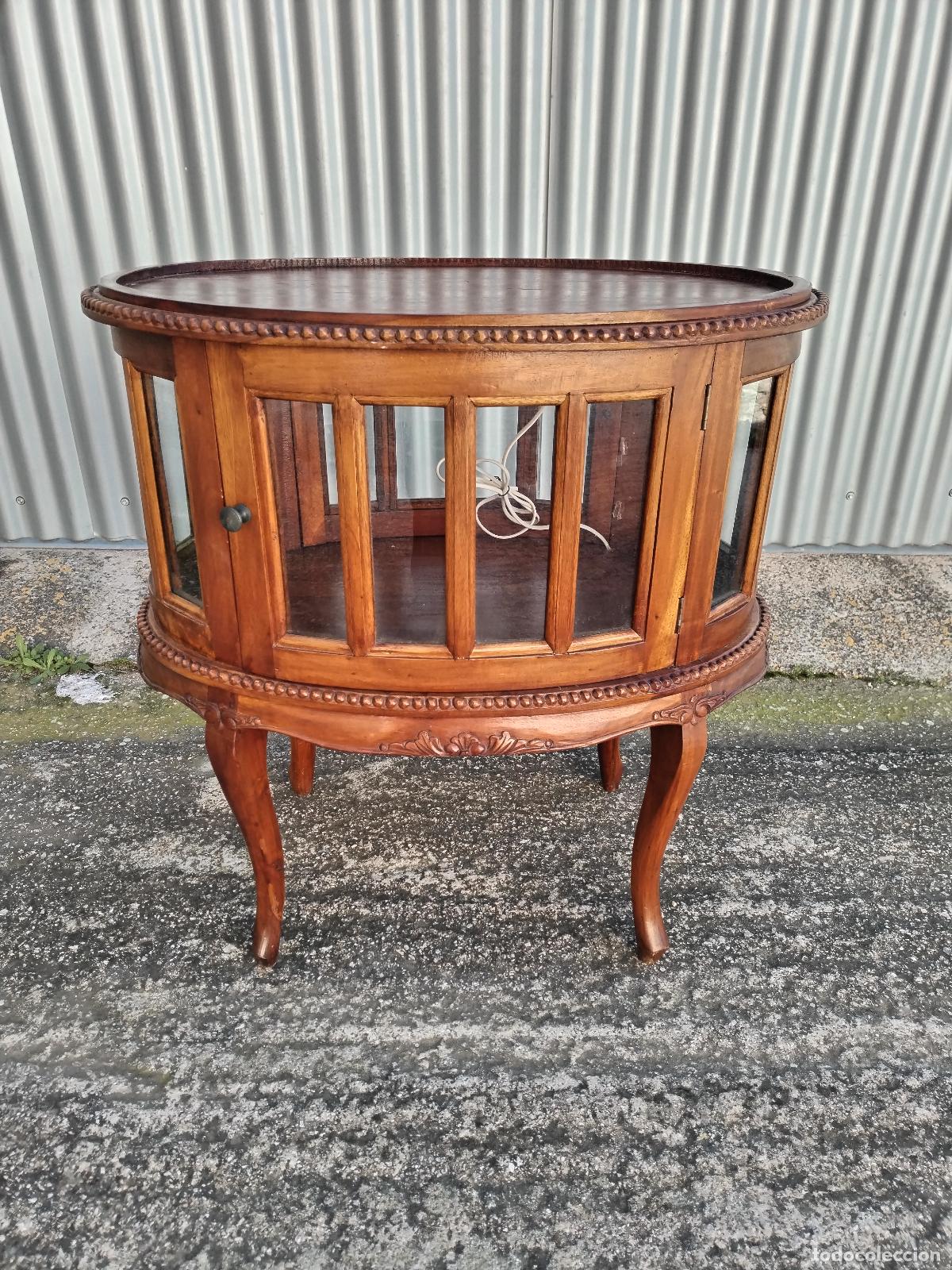 Antig&uuml;edades: mueble vitrina licorera de 2 puertas - Foto 19