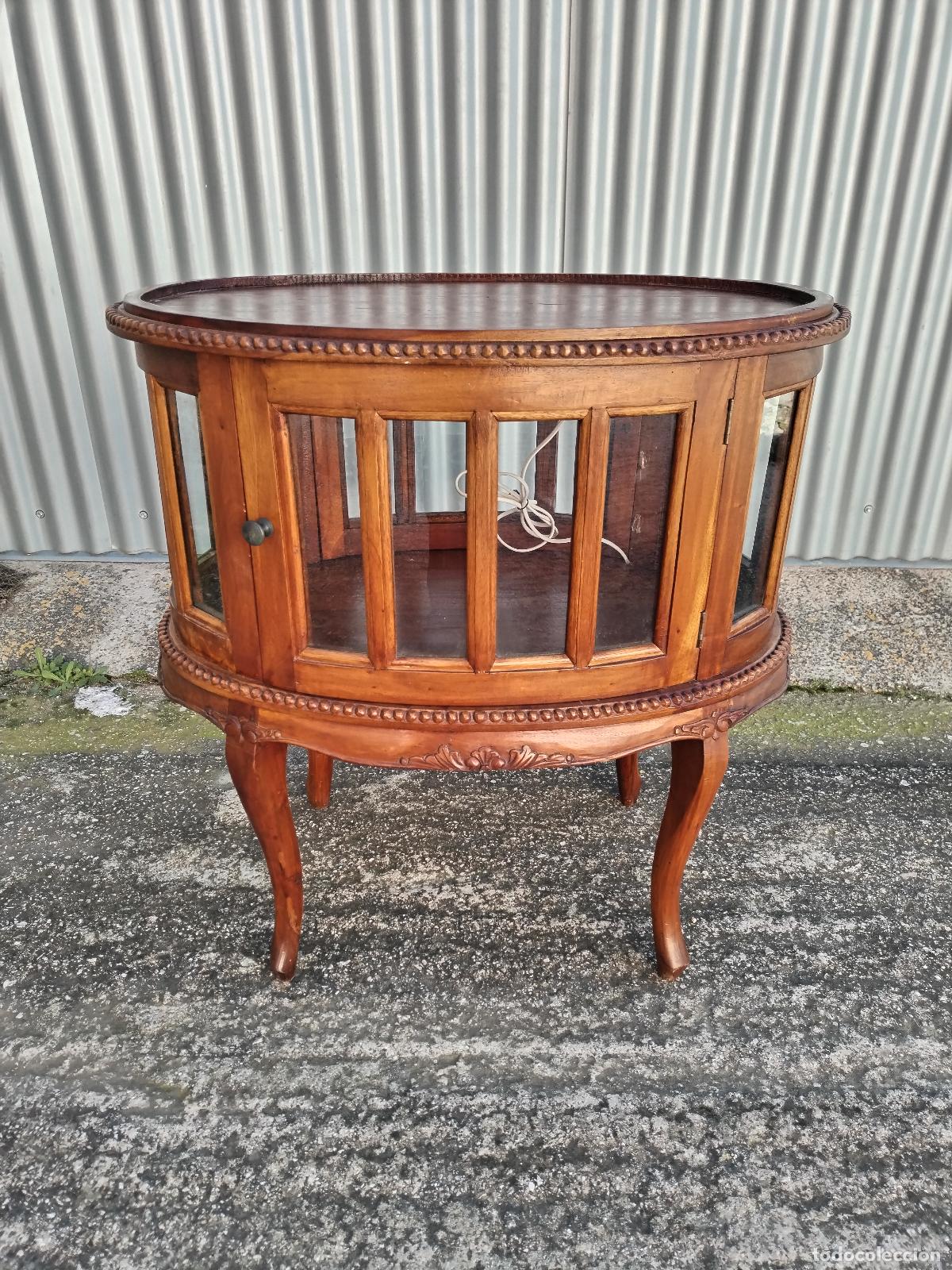 Antig&uuml;edades: mueble vitrina licorera de 2 puertas - Foto 1