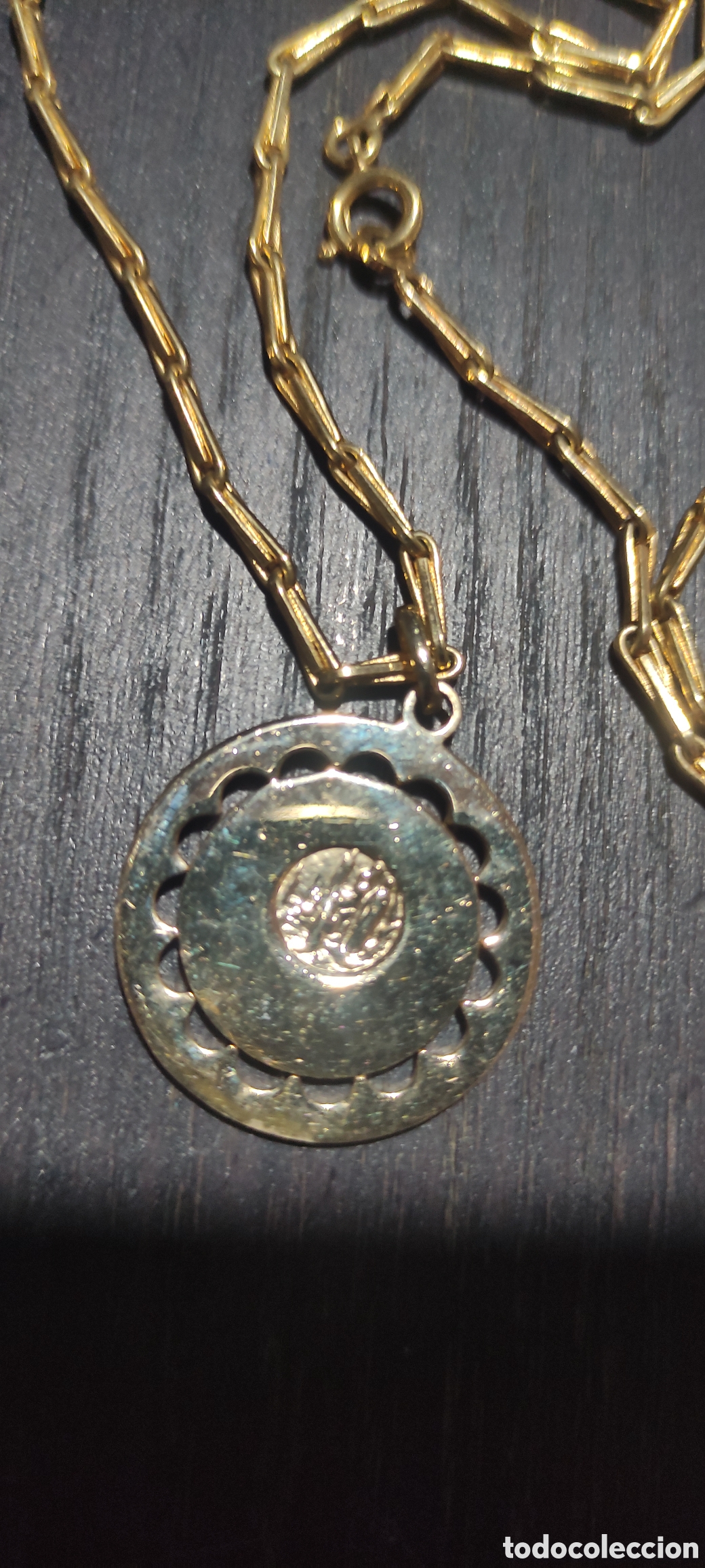 Antig&uuml;edades: Medalla y cadena Virgen L23 - Foto 4