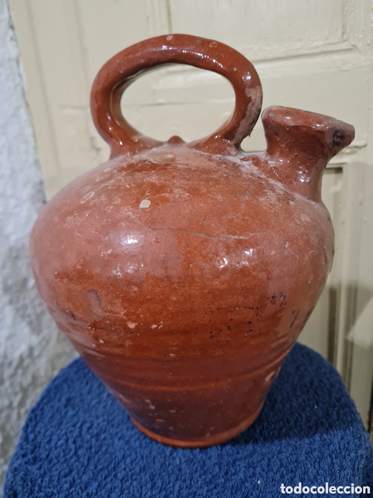 Antig&uuml;edades: Antiguo c&aacute;ntaro de aceite Catal&aacute;n - Foto 3