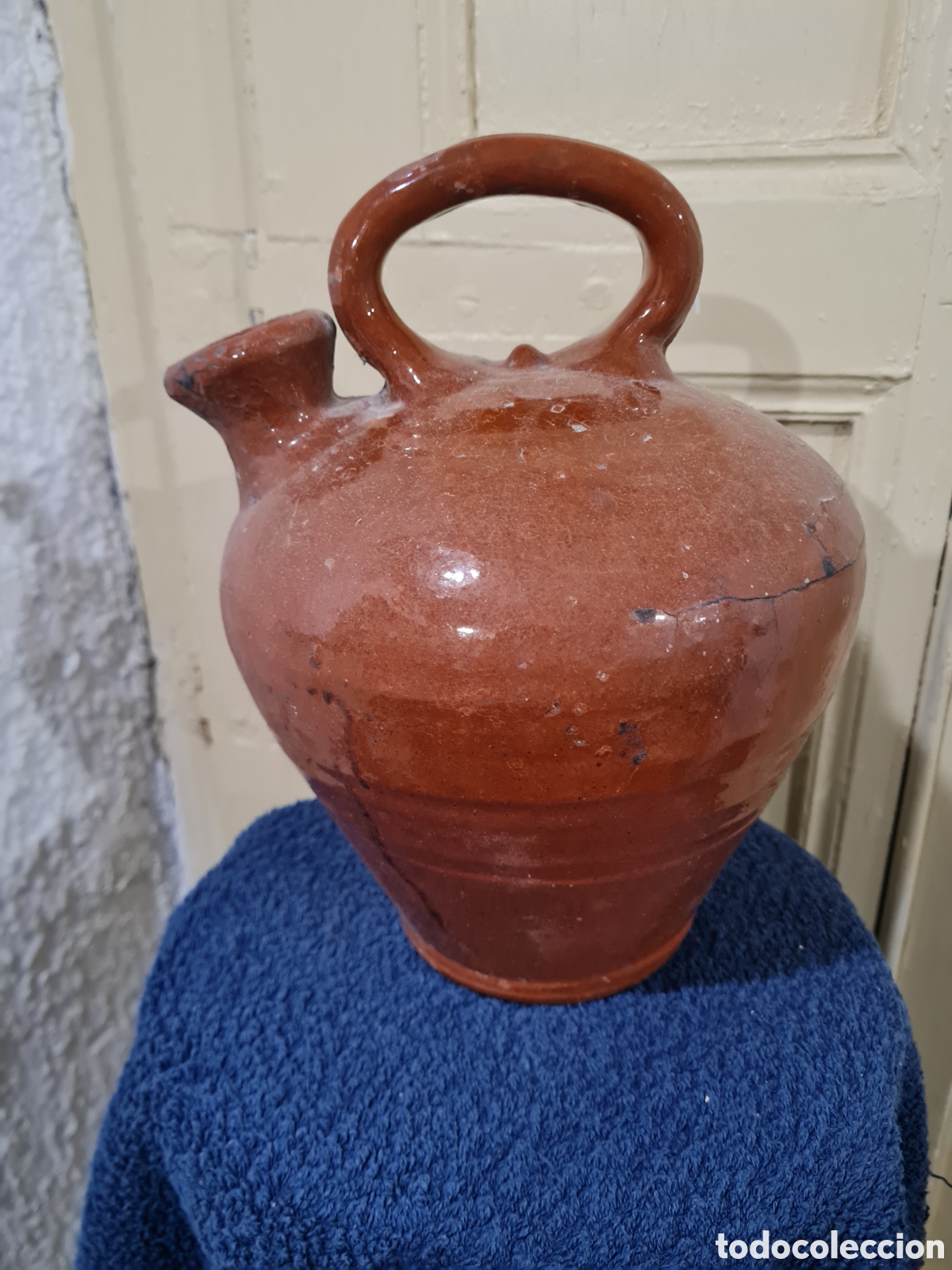 Antig&uuml;edades: Antiguo c&aacute;ntaro de aceite Catal&aacute;n - Foto 1
