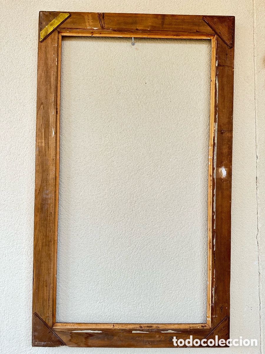 Antig&uuml;edades: Antiguo marco de madera dorada - Foto 4