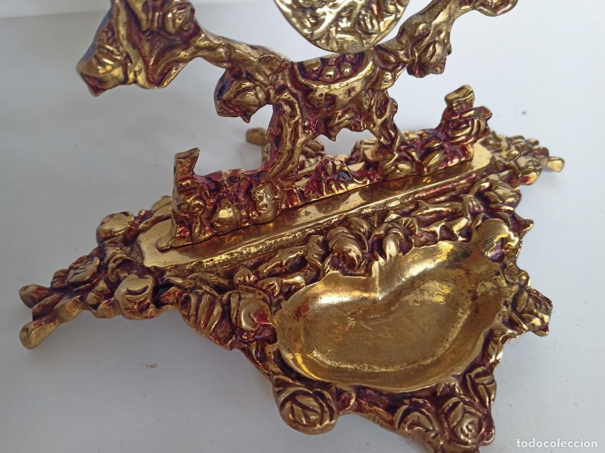 Antig&uuml;edades: Antiguo espejo de bronce - Foto 3