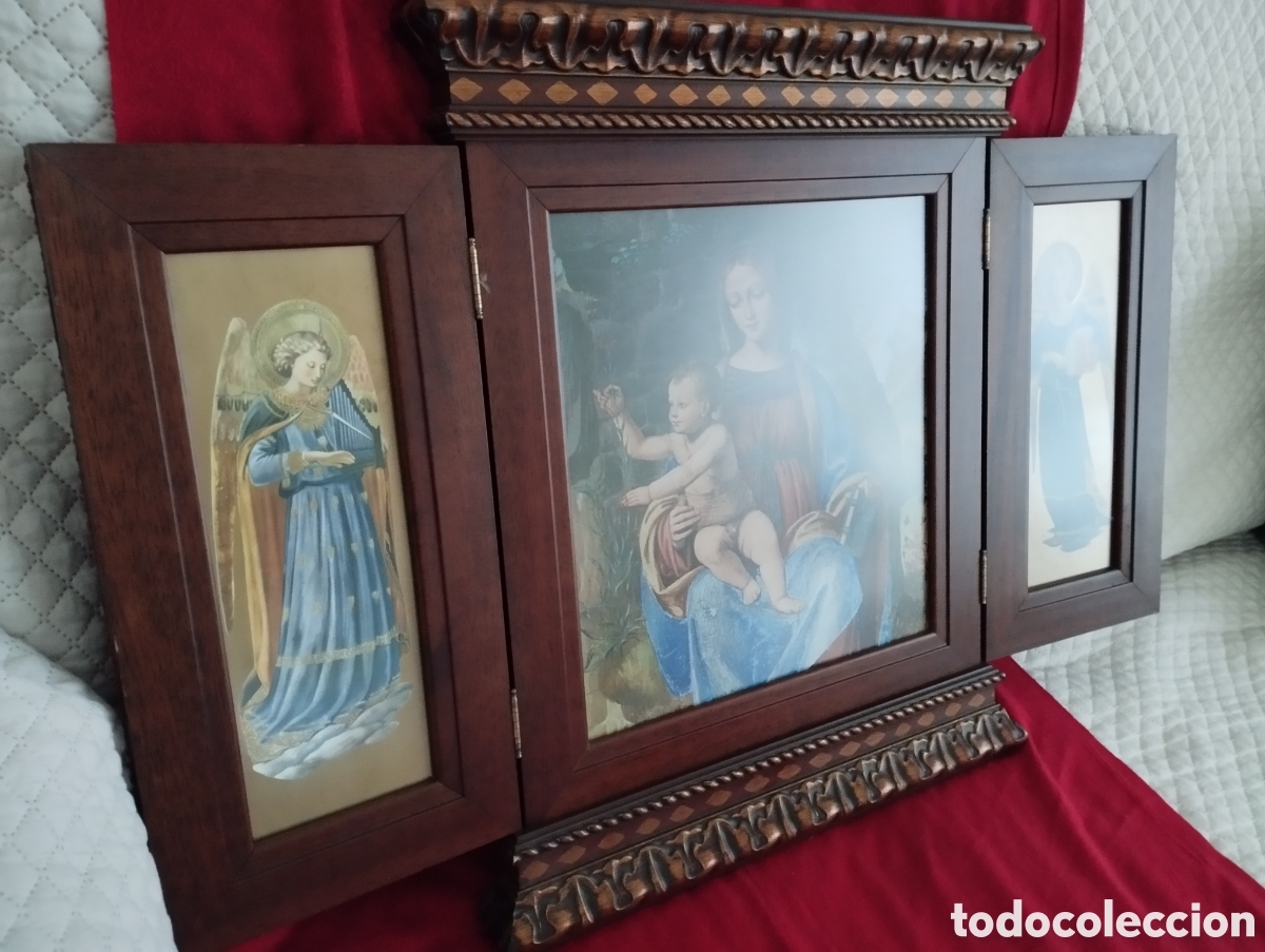 Antig&uuml;edades: Antiguo Tr&iacute;ptico Religioso. - Foto 5