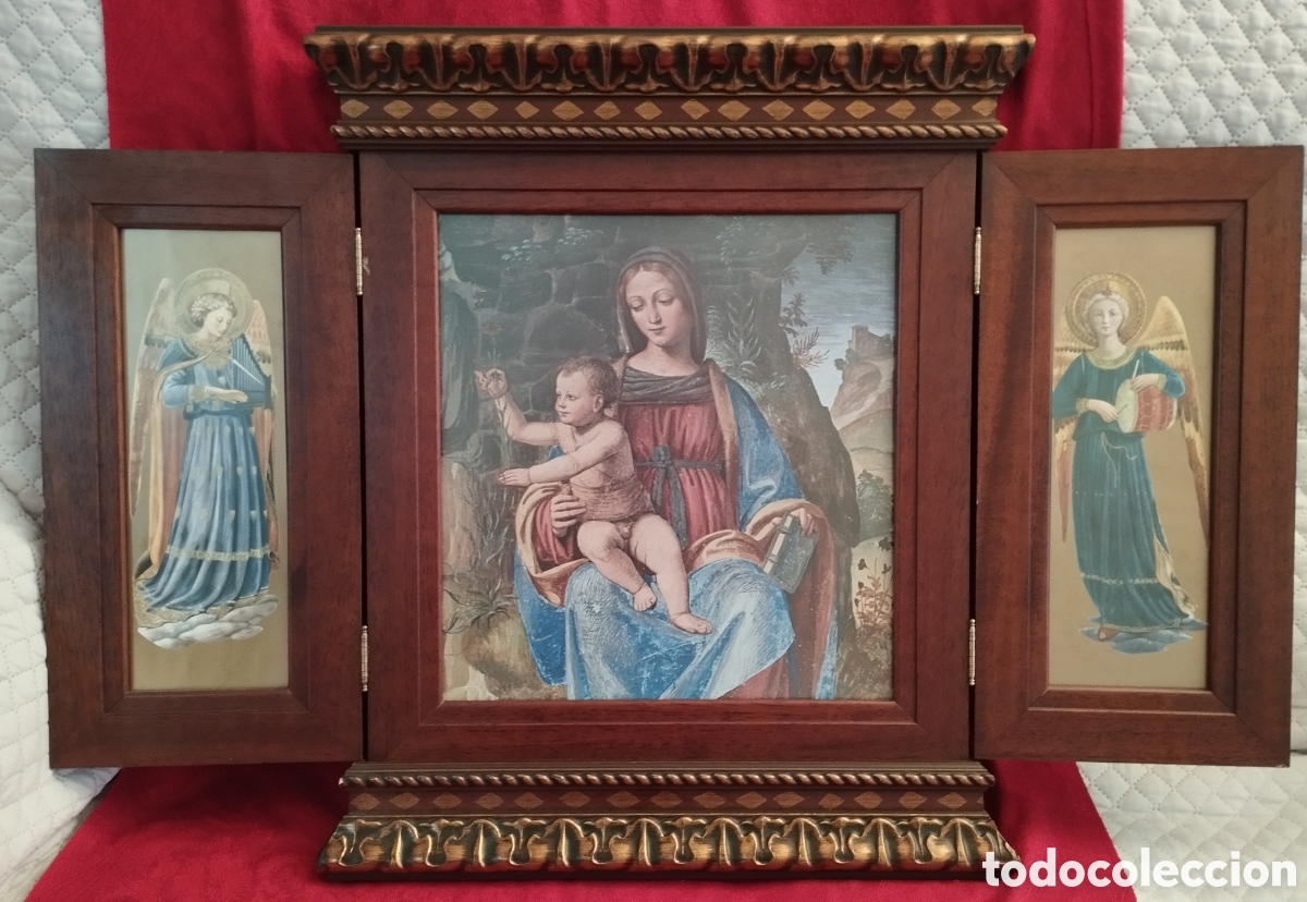 Antig&uuml;edades: Antiguo Tr&iacute;ptico Religioso. - Foto 8