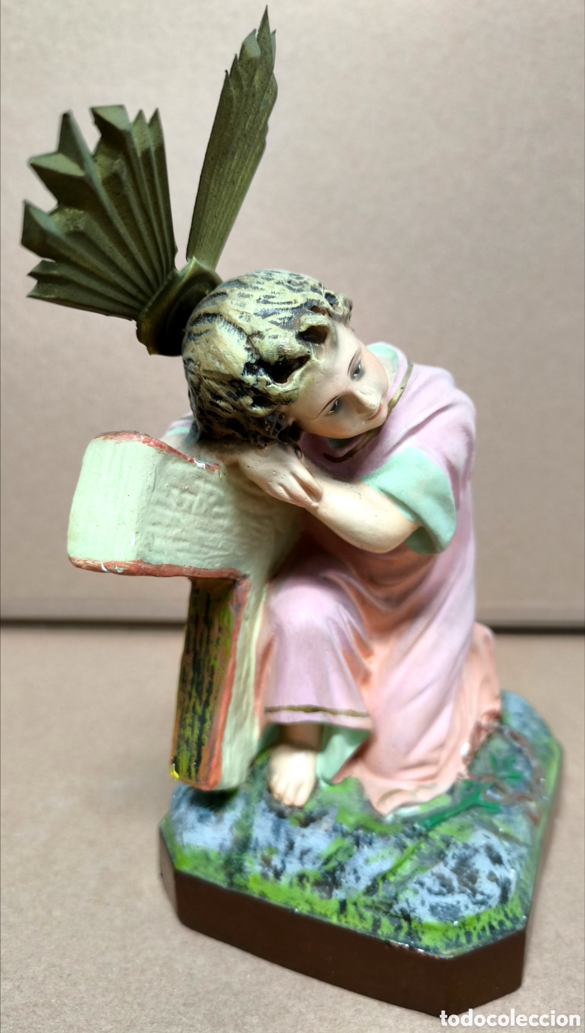 Antig&uuml;edades: NI&Ntilde;O JES&Uacute;S CON CRUZ DE OLOT - Foto 3